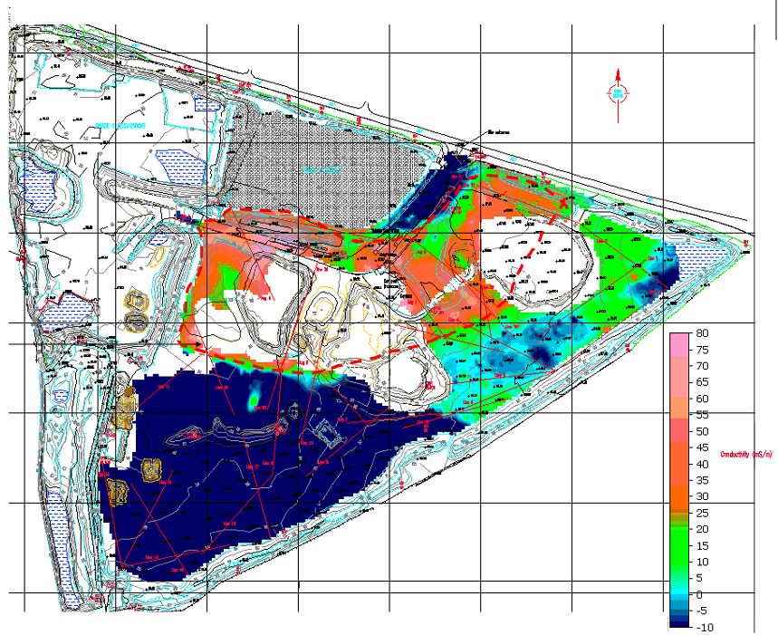 EM31 survey of a landfill site